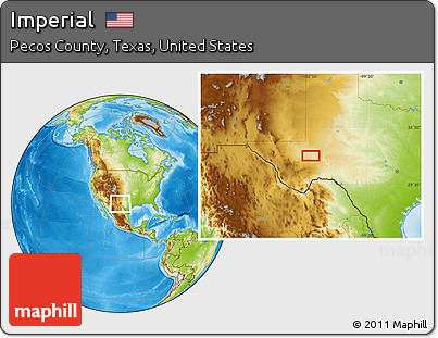 Physical Location Map of Imperial