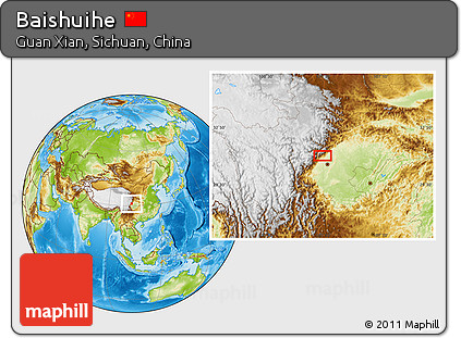 Physical Location Map of Baishuihe