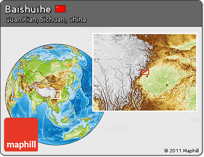 Physical Location Map of Baishuihe