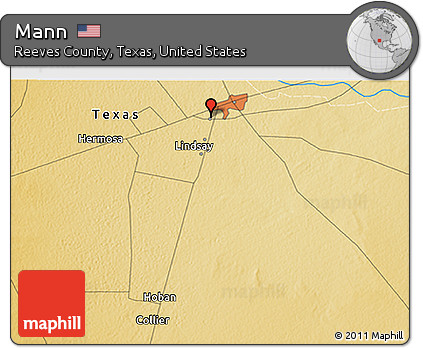 Physical 3D Map of Mann