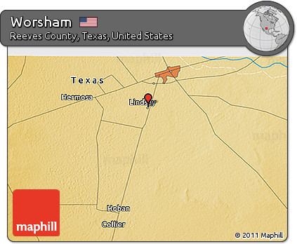 Physical 3D Map of Worsham
