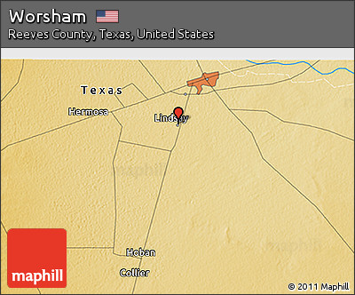Physical 3D Map of Worsham