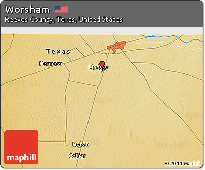 Physical 3D Map of Worsham