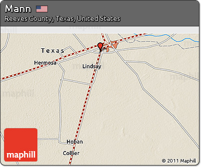 Shaded Relief 3D Map of Mann
