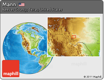 Physical Location Map of Mann
