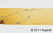 Physical Panoramic Map of the area around 31° 11' 6" N, 103° 37' 30" W