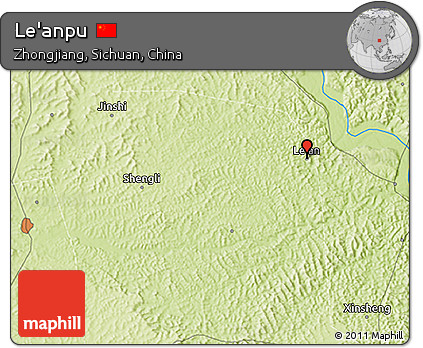 Physical 3D Map of Le'anpu
