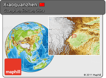 Physical Location Map of Xiaoquanzhen