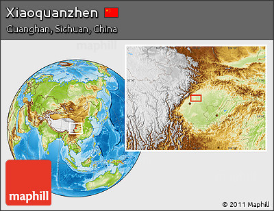 Physical Location Map of Xiaoquanzhen