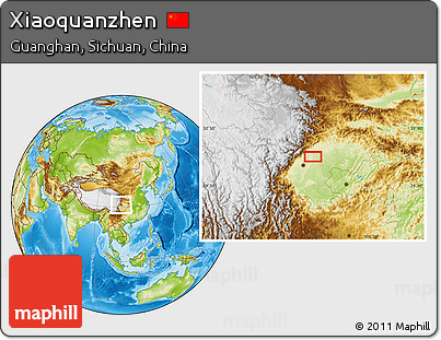 Physical Location Map of Xiaoquanzhen