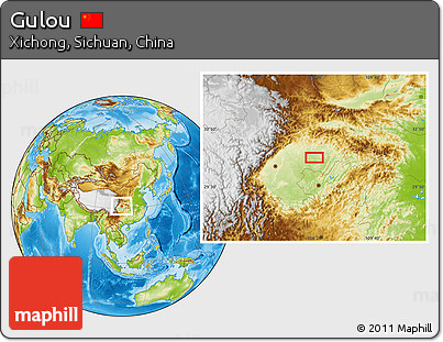 Physical Location Map of Gulou