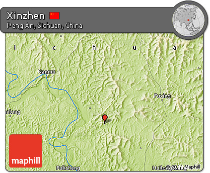 Physical Map of Xinzhen