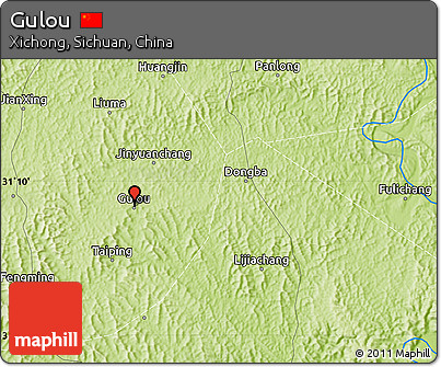 Physical Map of Gulou