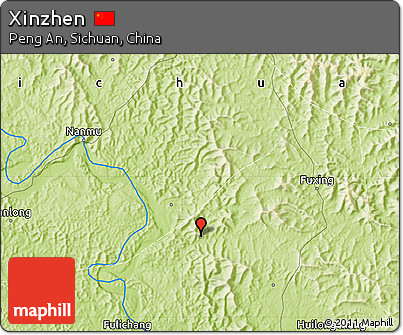 Physical Map of Xinzhen