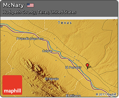 Physical 3D Map of McNary