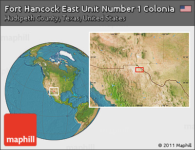 Satellite Location Map of Fort Hancock East Unit Number 1 Colonia