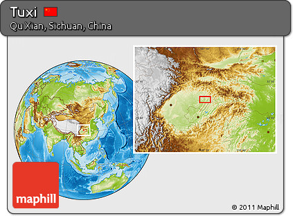 Physical Location Map of Tuxi