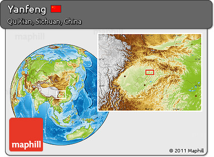 Physical Location Map of Yanfeng