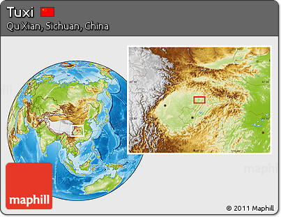 Physical Location Map of Tuxi
