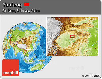 Physical Location Map of Yanfeng