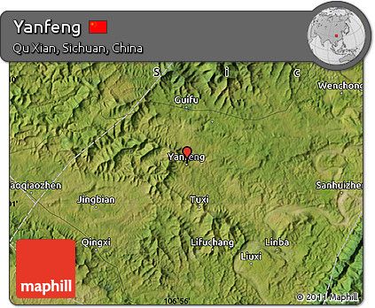 Satellite Map of Yanfeng