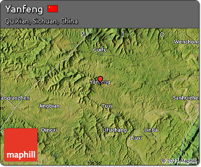 Satellite Map of Yanfeng