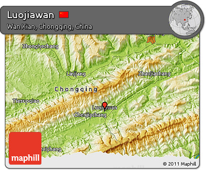 Physical 3D Map of Luojiawan
