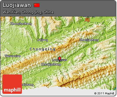 Physical 3D Map of Luojiawan