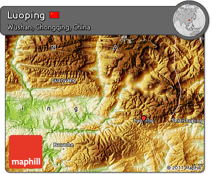 Physical Map of Luoping