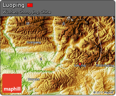 Physical Map of Luoping