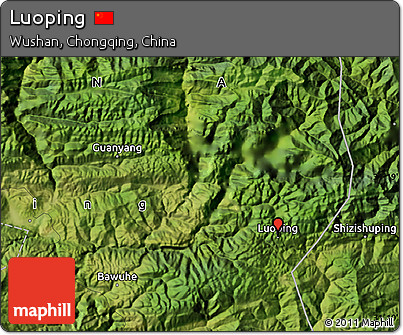 Satellite Map of Luoping