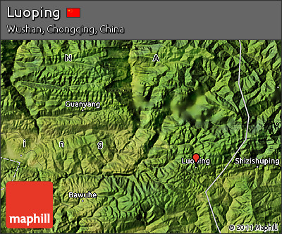 Satellite Map of Luoping