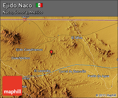 Physical 3D Map of Ejido Naco
