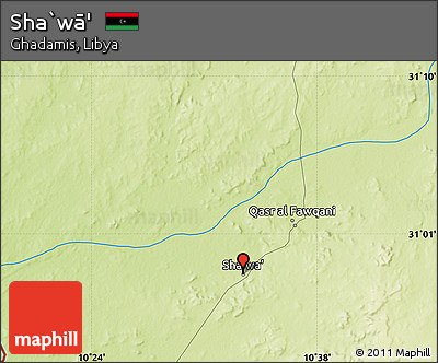 Physical Map of Sha`wā'