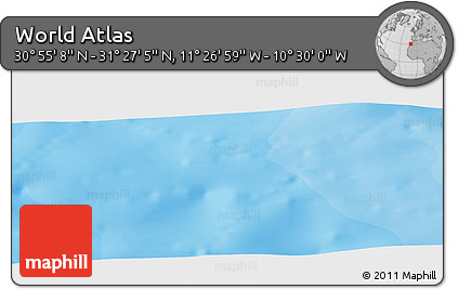 Political Panoramic Map of the Area around 31° 11' 6" N, 10° 58' 29" W