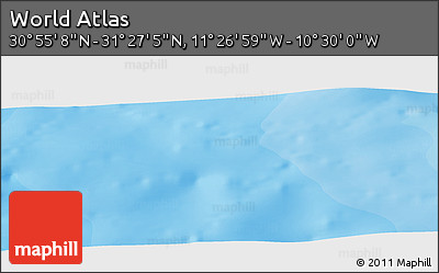 Political Panoramic Map of the Area around 31° 11' 6" N, 10° 58' 29" W