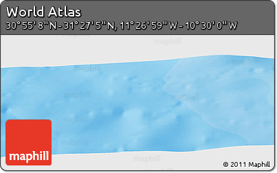 Political Panoramic Map of the Area around 31° 11' 6" N, 10° 58' 29" W