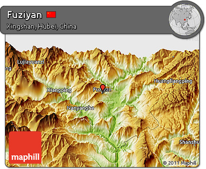 Physical 3D Map of Fuziyan