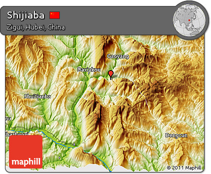 Physical 3D Map of Shijiaba