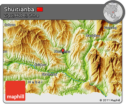 Physical 3D Map of Shuitianba