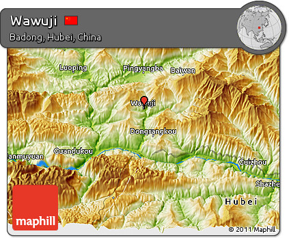 Physical 3D Map of Wawuji