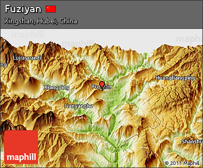 Physical 3D Map of Fuziyan