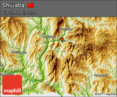 Physical 3D Map of Shijiaba