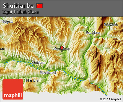 Physical 3D Map of Shuitianba