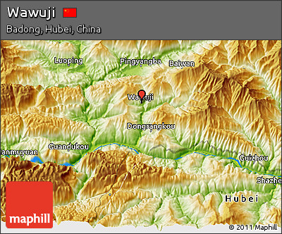 Physical 3D Map of Wawuji