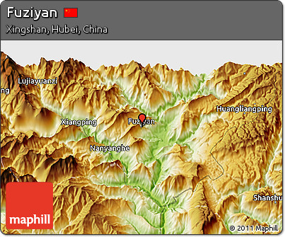 Physical 3D Map of Fuziyan