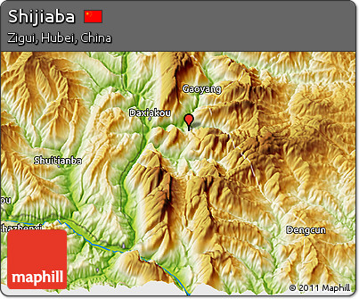 Physical 3D Map of Shijiaba