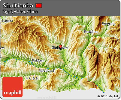 Physical 3D Map of Shuitianba