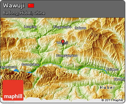Physical 3D Map of Wawuji