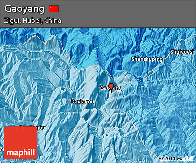 Political 3D Map of Gaoyang